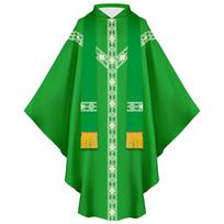 European Medieval Priest-Monk Robe: Halloween Grim Reaper-Wizard Cosplay Costume One Size green
