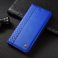 Napa natūralios odos dėklas Xiaomi Mi 9 10 10T 11 11T 12 12T 13 13T 14 15 15S Pro SE Lite Ultra verslo telefonui Xiaomi 9&Genuine Leather mėlyna