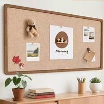 Apvalaus rėmo sieninė atmintinių lenta Lipni dekoratyvinė segtuvų lenta Kambario dekoras 40x60cm kupranugaris