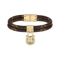 LOUIS VUITTON Bracelets Unisex Brown M8032F 17 ruda