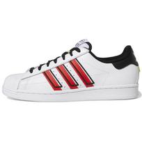 adidas Superstar Balti Ryškiai Raudoni Unisex Kedai Debesėlio Baltumo Saulės Geltonumo GX6026 43⅓ white