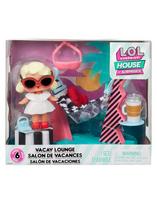 LOL House of Surprise - Series 6 - VACAY LOUNGE - baldai + lėlė