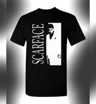 Scarface marškinėliai Tony Montana Al Pacino filmo plakatas Vasariniai medvilniniai vyrams moterims viršutinė dalis T-shirt trumpomis rankovėmis Streetwear laisvi kasdieniai madingi L white
