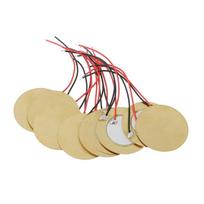 High Quality 12mm Copper Disc Buzzer Enhances Music Experience Piezo Buzzer Sensor Sheet Welding Wires 10pieces 1 white