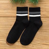 Doiaeskv  Cotton Men'S Socks Casual Breathable Socks High Quality Man Solid Long Socks Striped Socks For Couple Eu 39-44 EUR 39-44 beige