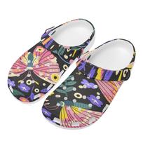 Novelty Print EVA Casual Clogs for Women Men Soft Sole Lightweight Slip On Shoes Soft Sole Summer Sandals Summer Daily Wear 36 pink