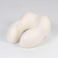 Crystal Velvet Memory Foam Travel Neck Pillow, Adjustable U-Shaped Pillow for Adults Neck Pillow žalia