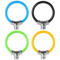 Portable Bicycle Lock Kids Mountain Bike Electric Scooter Anti-Theft Security Cable With Key Bicycle Lock with Key Color Random gray