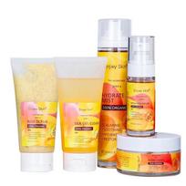 Turmeric Face Care Set of 5, Acne Treatment Serum & Moisturizing Cream, Oil Control, Fade Dark Spots, Skin Barrier Repair