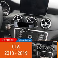 Car Mobile Phone Holder For Mercedes Benz W117 C117 C118 CLA 2013-2022 360 Degree Rotating GPS Special Mount Support For CLA 13-19W9u gray