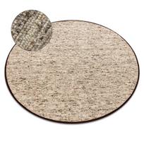 NEPAL 2100 ratas sand, smėlio spalvos kilimas - vilnonis, dvipusis, natūralus, ratas 160 cm