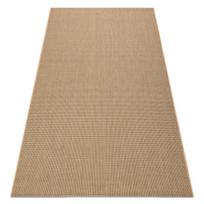 Kilimas sizalio virvelės FLOORLUX 20580 sklandžiai, vienodas, vienspalvis - natural / kava