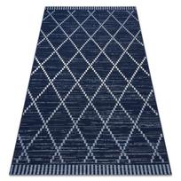 Kilimas sizalio virvelės COLOR 47268/309 Rombai Kvadratai Mėlyna