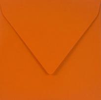 Kvadratiniai dekoratyviniai vokai Sirio Color, K4, 15,3x15,3 oranžiniai, 115 g, 25 vnt.