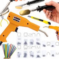 Komplektas Rosfix Prowelder Kit Mini – Plastiko suvirinimo rinkinys, 800 kabučių, 5 tipų strypai