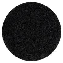 Vonios kilimas SYNERGY krog, glamūrinis, neslystantis, minkštas - lurex juodas, ratas 100 cm