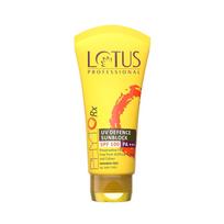 Lotus Professional UV Defence Sunscreen SPF 100 and PA+++ For Women & Men | Broad Spectrum Protection | Ultra-High UVA/UVB Shield | Non-sticky | yellow