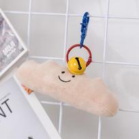 10CM Animacinis Mini Duonos Pakabukas Šarminė Duona/Pretzelis/Kruasanas/Tostas Lėlė Maisto Žaislas Iškamša Pliušas Kuprinės Dekoracija Gimtadienio Dovana 10cm beige