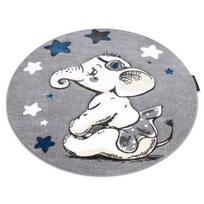 Kilimas PETIT ELEPHANT dramblys Žvaigždės ratas pilka