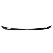 2 Pcs Headlight Eyebrow Headlamp Eyelid Cover Trim Frame Decal Cover for 3 Series E92 E93 LCI 2010 t Glossy Black white