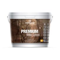 Medinių fasadų dažai TOPCOLOR PREMIUM VILLA LATEX, pusiau matiniai, geltonos sp., 9 l