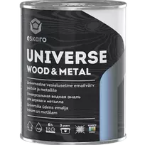 Medienos ir metalo dažai ESKARO UNIVERSE WOOD & METAL, baltos sp., A bazė, 900 ml