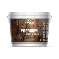 Medinių fasadų dažai TOPCOLOR PREMIUM VILLA LATEX, pusiau matiniai, rudos sp., 9 l