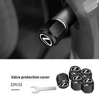 For Lexus CT200h ES250 ES300h NX300h RX350 IS250 IS200 GS300 5PCS Car-Styling Wheel Tire Valve Rims Stem Caps Dust Decor NY0 black