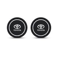 PVC Silikoninis automobilio prietaisų skydelio kilimėlis + 2 vnt. Neslystančios puodelių padėkliukai, skirti Toyota Rav4 Fortuner Auris Reiz Camry Corolla Avanza Yaris NH0