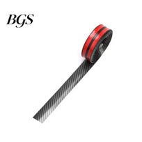 Automobilio stiliaus anglies pluošto gumos durelių slenksčio apsaugos apdailos juostelės dekoro lipdukas 10x100cm black