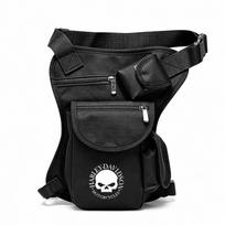 Motorcycle Drop Leg Bag Outdoor Multifunctional Hip Belt Waterproof Waist Bags for Harley-Davidson black