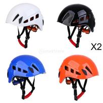 5 Pieces Rock Climbing Downhill Caving Rappelling Helmets Protector black