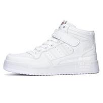 Hong Kong style high-top little white shoes women's Velcro versatile heightening board shoes new casual women's shoes MIS-691 38 white