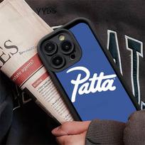 Fashion P-Patta Silicone Phone Case For IPhone 17 Pro Max 16 15 14 13 12 11 Plus 17 Air iPhone 16pro max blue