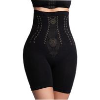 Women High Waist Tummy Control Butt Lifter Seamless Shaping Shorts With Gold Dots S juoda