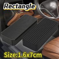 Black Adhesive Tape Household Use Touches Fastener Pad Fixed Patch Double Sided Mat Grip Strap Self-adhesive DIY Apparel 2pair(4pcs) black