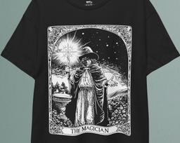 The Magician Tarot Card T-Shirt and kids tshirt: Gothic Occult Clothing 130 white