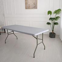 PU Neperšlampamas Stačiakampis Elastingas Stalo Užvalkalas Vestuvinio Stalo Apsauga Plaunama Staltiesė Iškyloms Kempingui Banketinis Stalo Užvalkalas 86x86CM