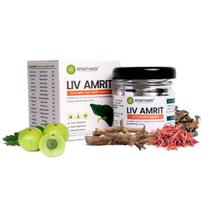 Smartveda Liv Amrit - Ayurvedic Liver Detox Supplement|Kutki+ 16 Liver Function Promoting Herbs|60 Tablets, 238 grams