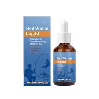 Raudonojo kirmėlio skystis Žuvų masalas Kvapas Žuvų masalo priedas Žvejams, Žvejybai, 50ml One Size balta