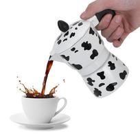 Portable Moka Pot Aluminium Stovetop Espresso Maker Coffee Brewing Coffee Maker  Coffee Shop 150ml white