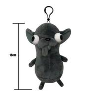 Stuffed Animals Chihuahua Plush Toy Puppy Pet Keychain Pendant Stuffed Chihuahua Doll Realistic Kawaii Plush Chihuahua Toy gray