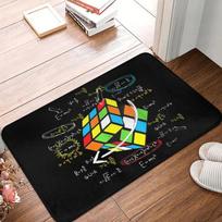 Custom Math Rubik Rubix Cube Caps Doormat Mat Anti-Slip Bath Kitchen Garage Rug Carpet 40*60cm 40X60CM gray