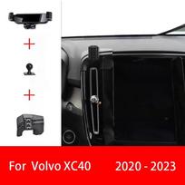 Skirta Volvo XC40 2020-2023 m. Reguliuojamas automobilinis telefono laikiklis Mobilusis laikiklis Gravitacinis GPS Sukamas navigacijos laikiklis Automobilio priedai For 20-23 silver gray