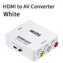 White Box HDMI2AV Video Converter: AV to HDMI with Three RCA Inputs, 1080p HD.