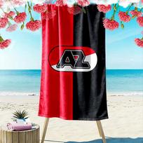 AZ Alkmaar Print Beach Towel, Large Soft Quick Dry Towel for Beach Camping Swimming 70cmx140cm(27x55inch) orange