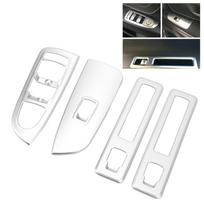 4 vnt. durų lango jungiklio apdailos rėmelis, matinis dengtas apsauginis durų lango jungiklio valdymo skydelio apdaila, Mercedes-Benz Vito W447 white