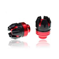 2PCS Colorful Scooter Parts Dirt Pit Bike Accessories Motocross Wheel Anticaida Motorbike Crash Pad Motorcycle Frame Sliders violetinė