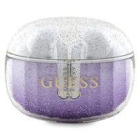 Guess Glitter Gradient TWS ausinės su dėklu – violetinės