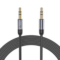 AUX kabelis Mini Jack 3.5mm, Tech-Protect UltraBoost, 150cm, juodas